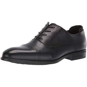 Kenneth Cole REACTION Men's Edge Flex Lace Up B Oxford, Navy, 10.5